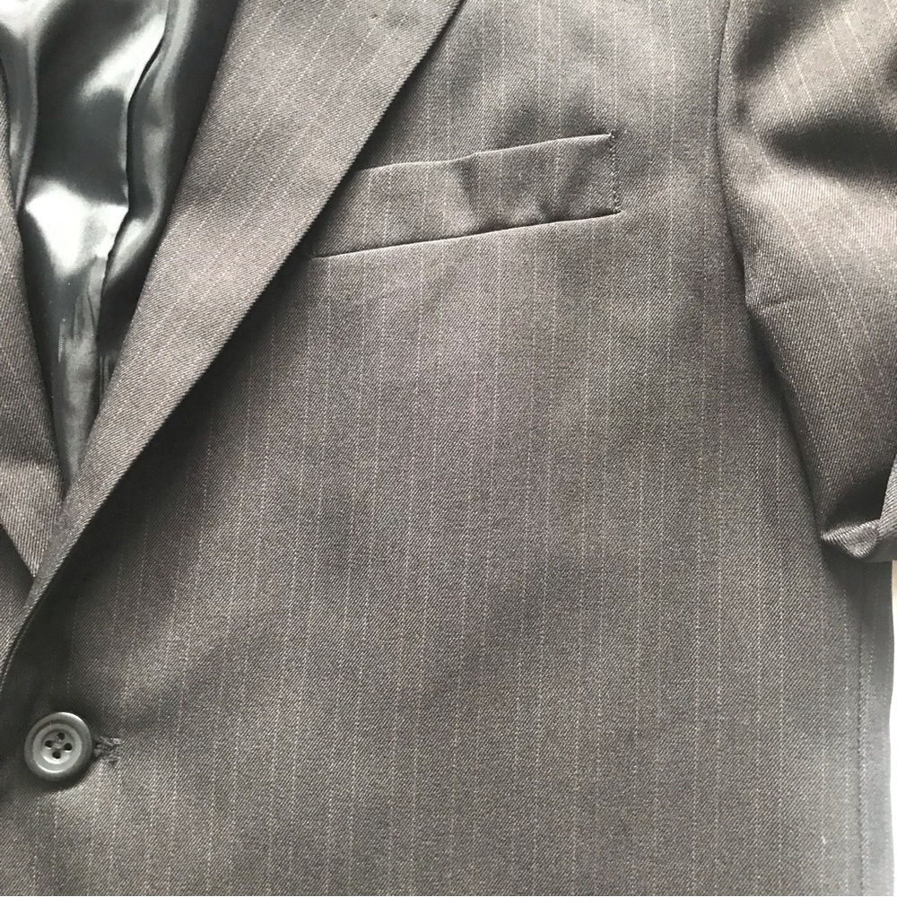 Arrow Black/Grey Pinstripe Blazer